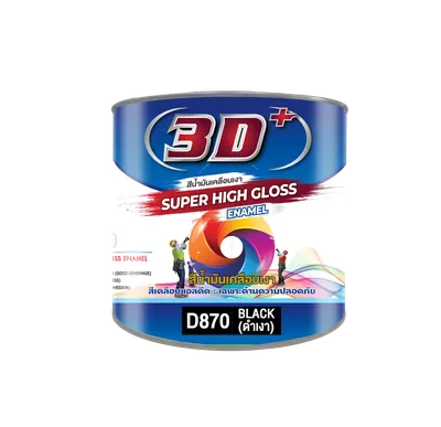 กล.สีน้ำมัน 3D 3.5L. Black D-870