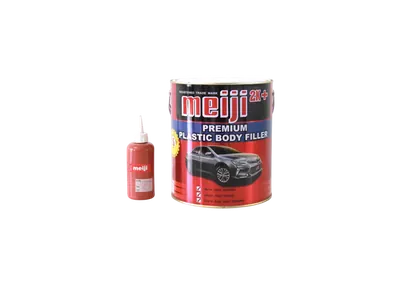 กล. สีโป๊วพลาสติกแดง Meiji